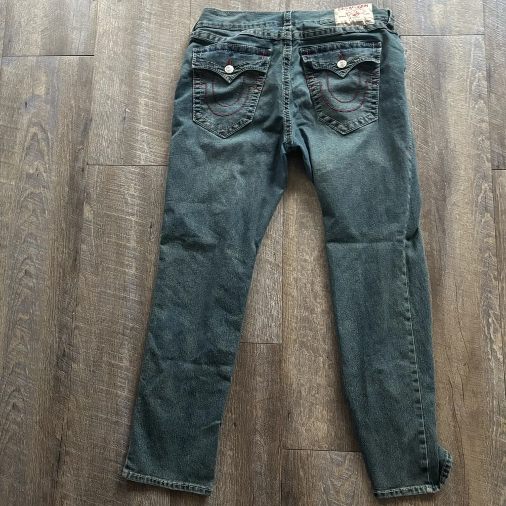 True Religion Men's Green Skinny Jeans